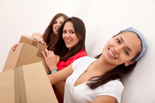 House removals in a West Heath residential street