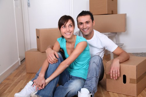 Moving day preparation for a West Heath house relocation