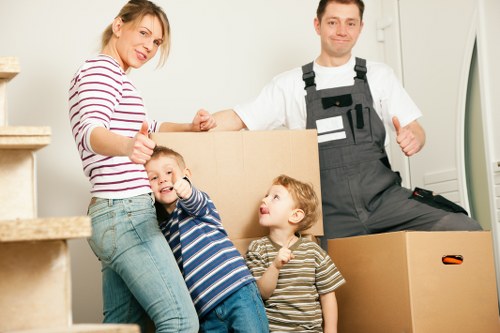 Loading commercial items for a relocation in West Heath